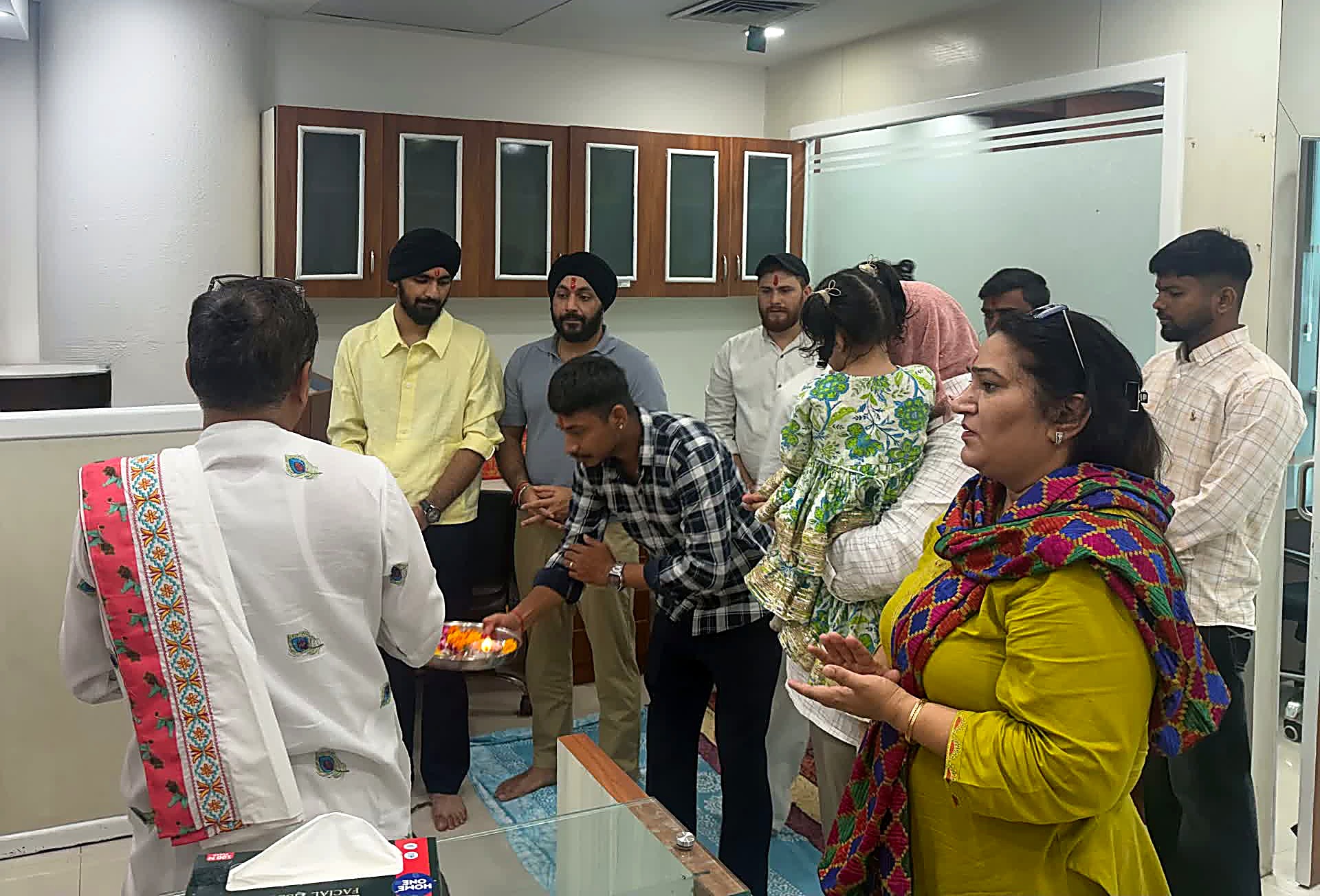 NEVO Mobility team at the corporate office inauguration ceremony